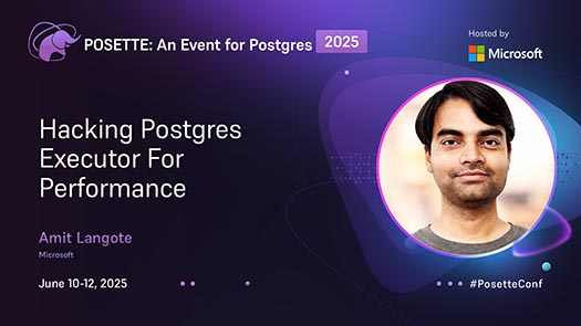 video thumbnail for Hacking Postgres Executor For Performance