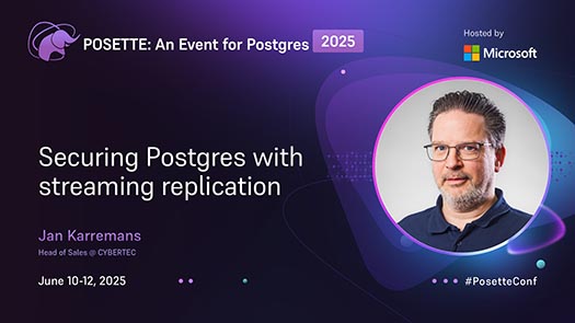 video thumbnail for Securing Postgres with streaming replication