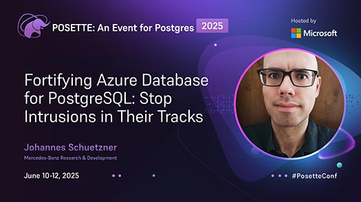 video thumbnail for Fortifying Azure Database for PostgreSQL: Stop Intrusions in Their Tracks