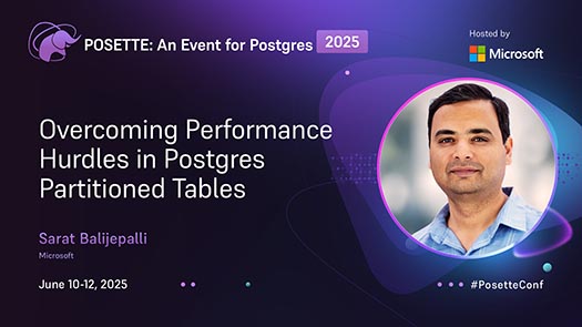 video thumbnail for Overcoming Performance Hurdles in Postgres Partitioned Tables