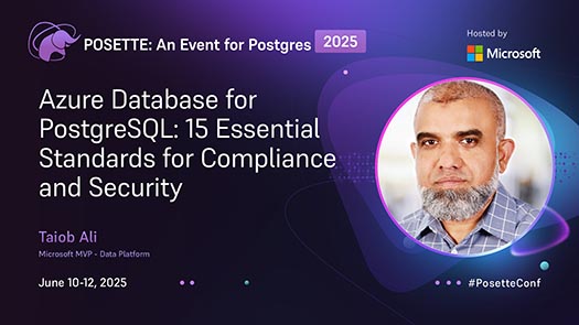 video thumbnail for Azure Database for PostgreSQL: 15 Essential Standards for Compliance and Security
