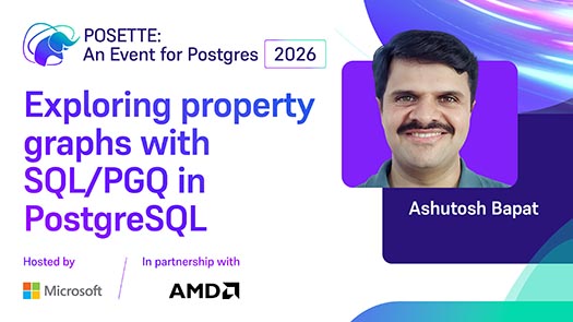 video thumbnail for Exploring property graphs with SQL/PGQ in PostgreSQL