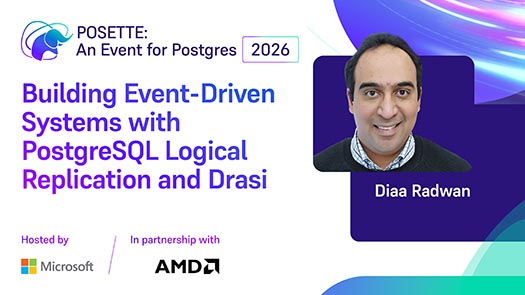 video thumbnail for Building Event-Driven Systems with PostgreSQL Logical Replication and Drasi