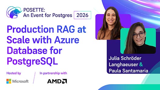 video thumbnail for Production RAG at Scale with Azure Database for PostgreSQL