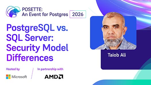 video thumbnail for PostgreSQL vs. SQL Server: Security Model Differences