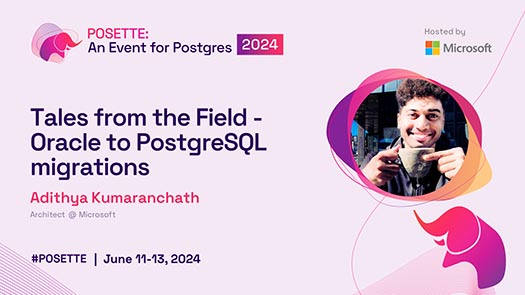 video thumbnail for Tales from the Field - Oracle to PostgreSQL migrations