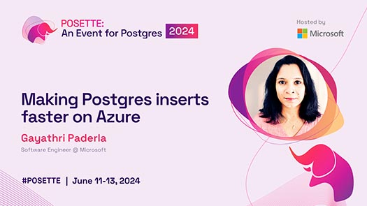 video thumbnail for Making Postgres inserts faster on Azure