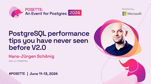video thumbnail for PostgreSQL performance tips you have never seen before V2.0