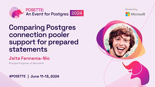 video thumbnail for Comparing Postgres connection pooler support for prepared statements