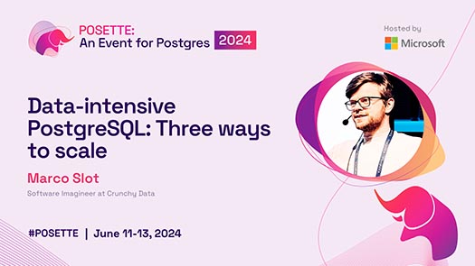 video thumbnail for Data-intensive PostgreSQL: Three ways to scale